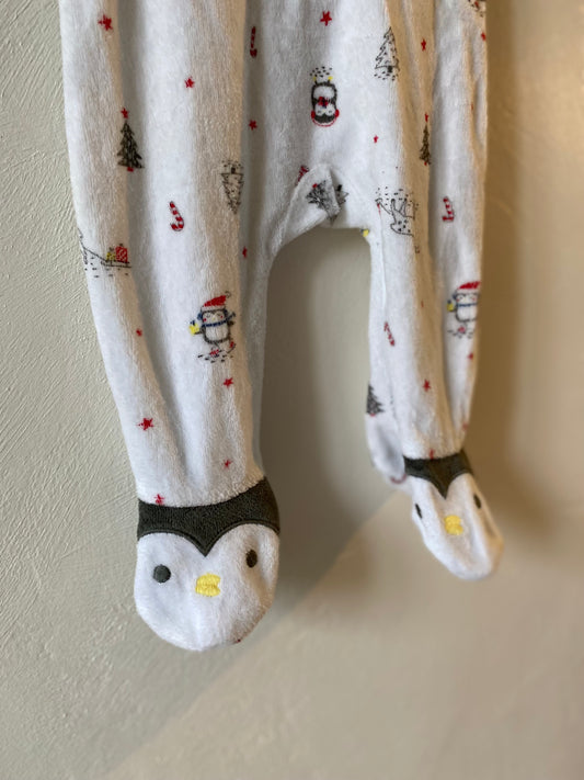 Pyjama bébé Noël blanc – 1 mois – TEX Baby