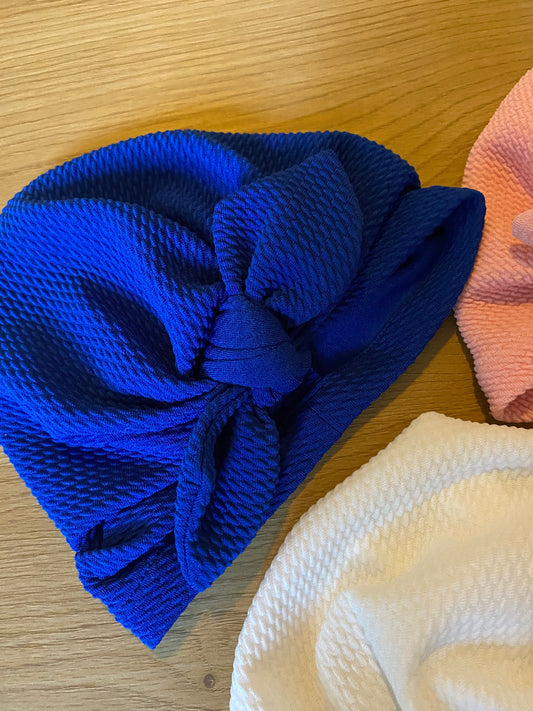 Lot de 3 bonnets effet turban – 6/12 mois