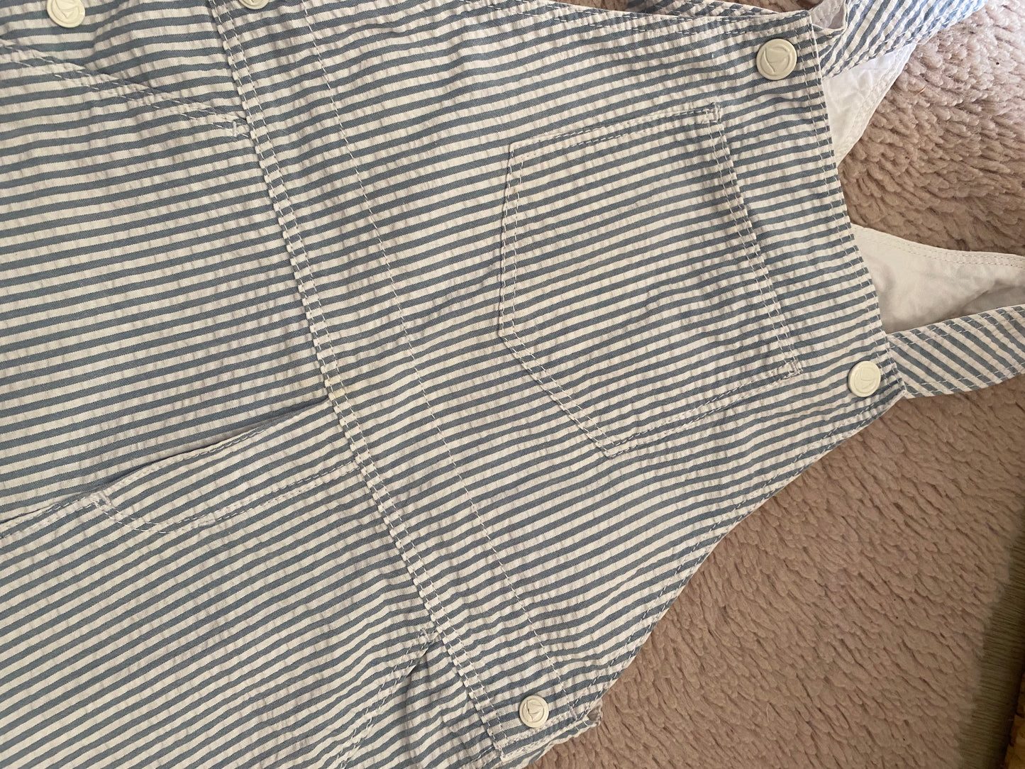 💙 Salopette bleu rayé – Petit Bateau – 36 mois
