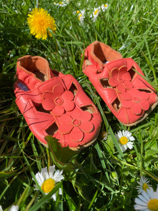 Chaussons en cuir 6/12 mois