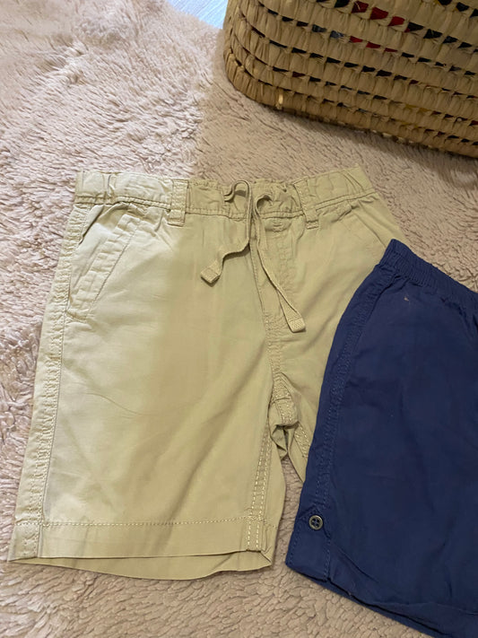 🩳 Lot 3 shorts longs bébé garçon – 24 mois – 2 beiges + 1 marine – Très bon état