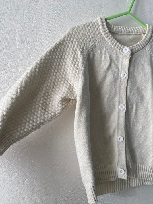 Gilet bébé beige col rond – 18/24 mois – Shein