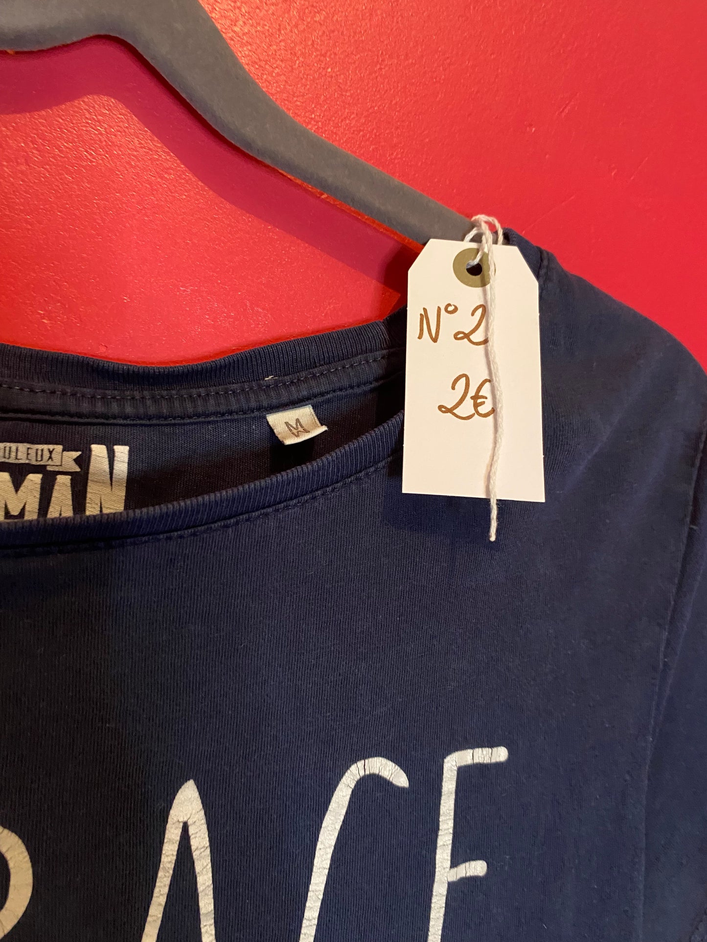 T-shirt marine “Le Fabuleux Shaman” – Taille M