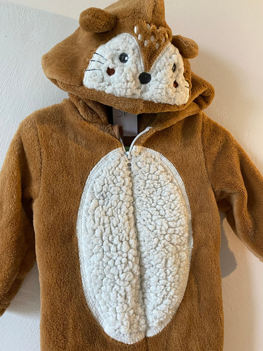 Combinaison bébé renard marron – 3 mois – In Extenso