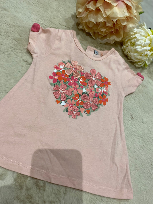 Tunique rose 6 mois