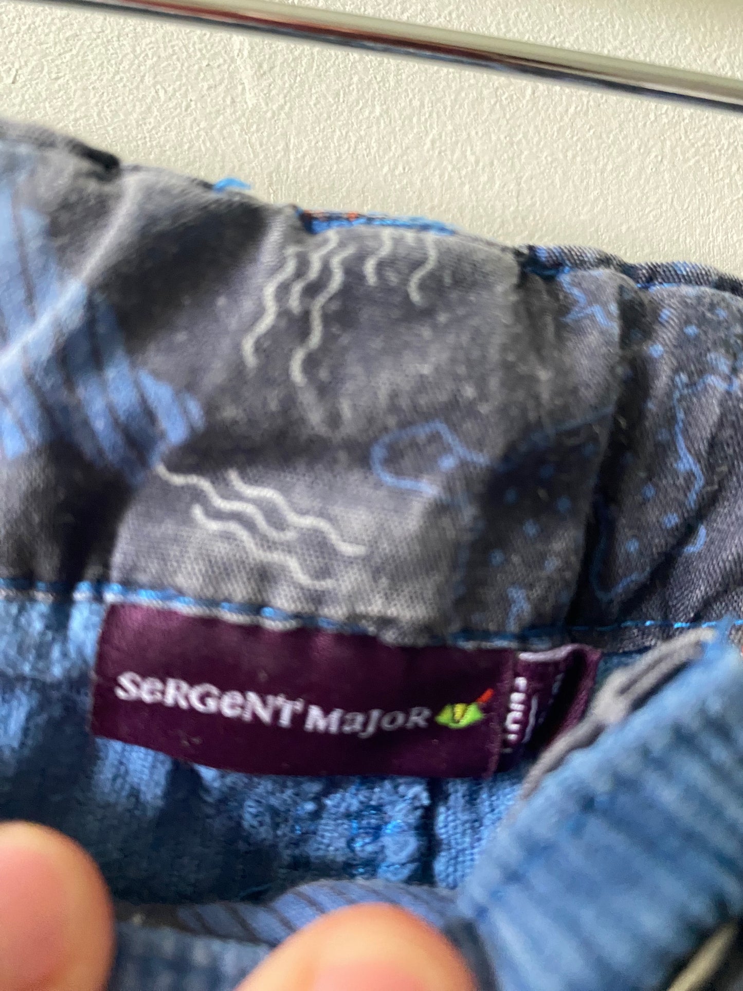 Pantalon velours côtelé bleu Sergent Major – Taille 8 ans