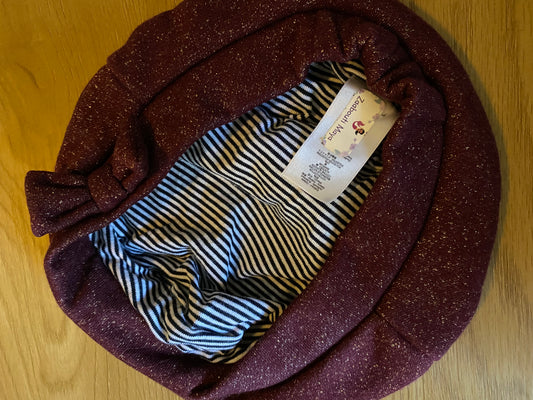 Béret bordeaux à paillettes – 49/51 cm – Petit Bateau