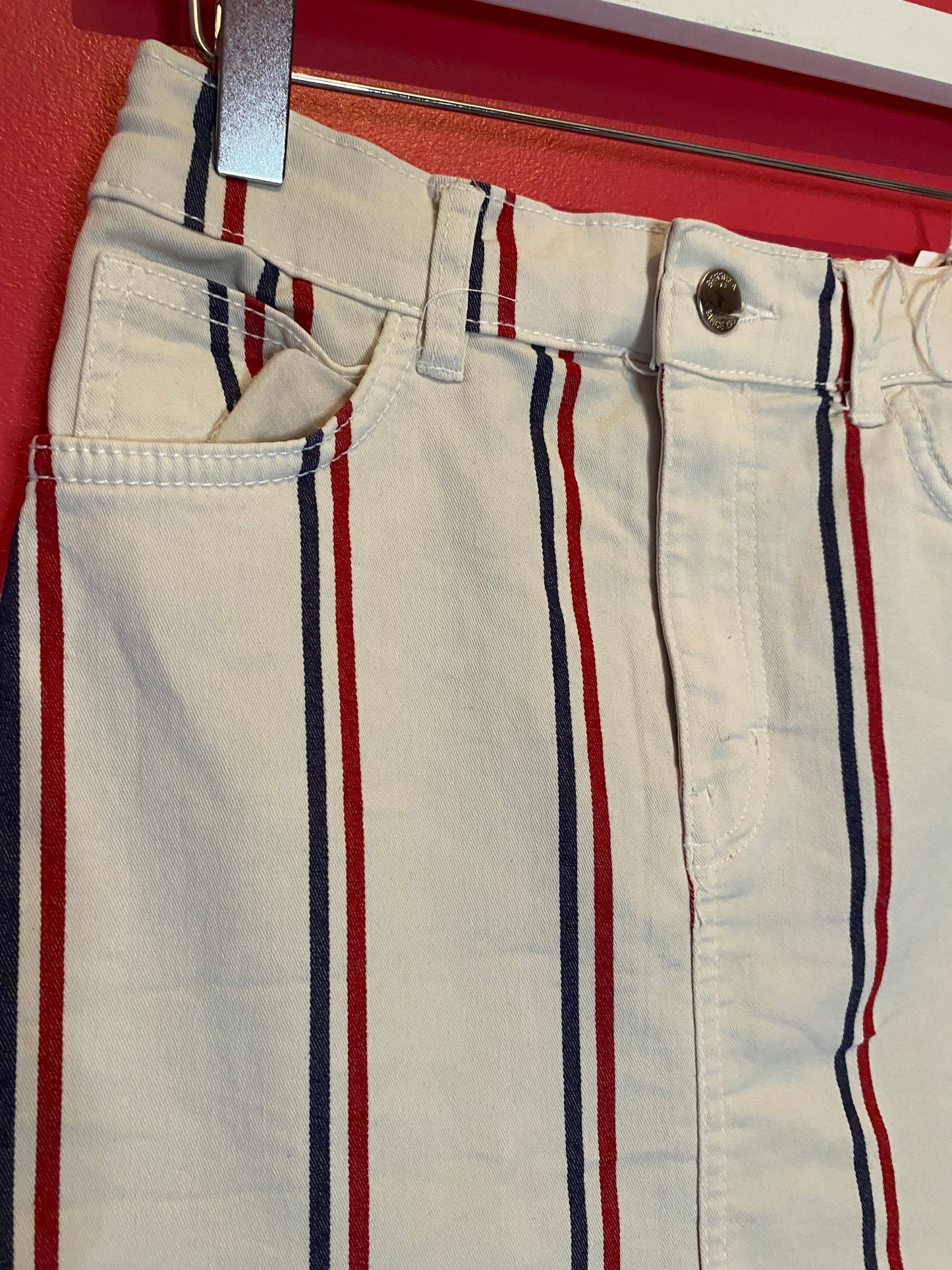 Mini jupe rayée BERSHKA - Taille M