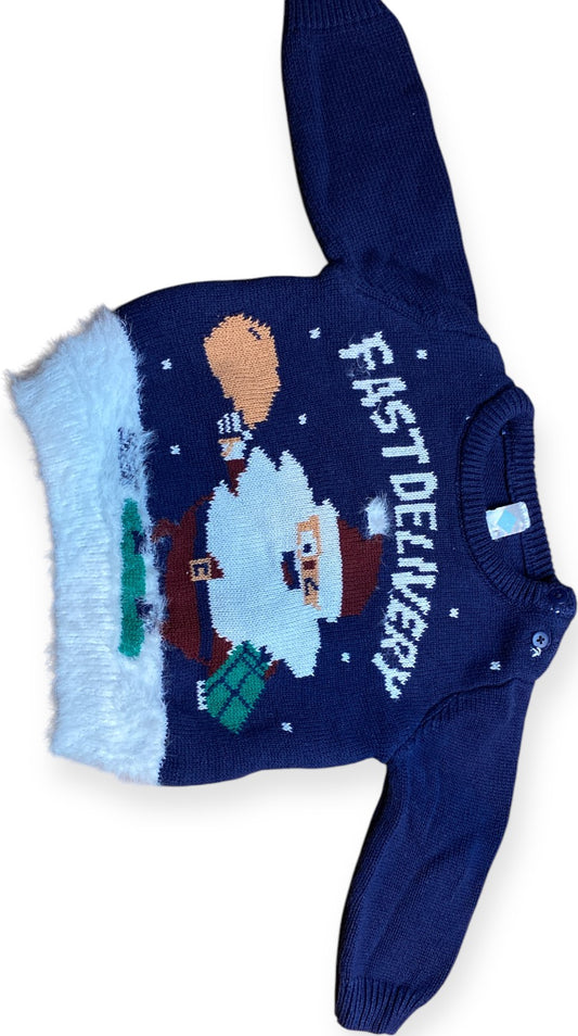 Pull père Noël 9 mois