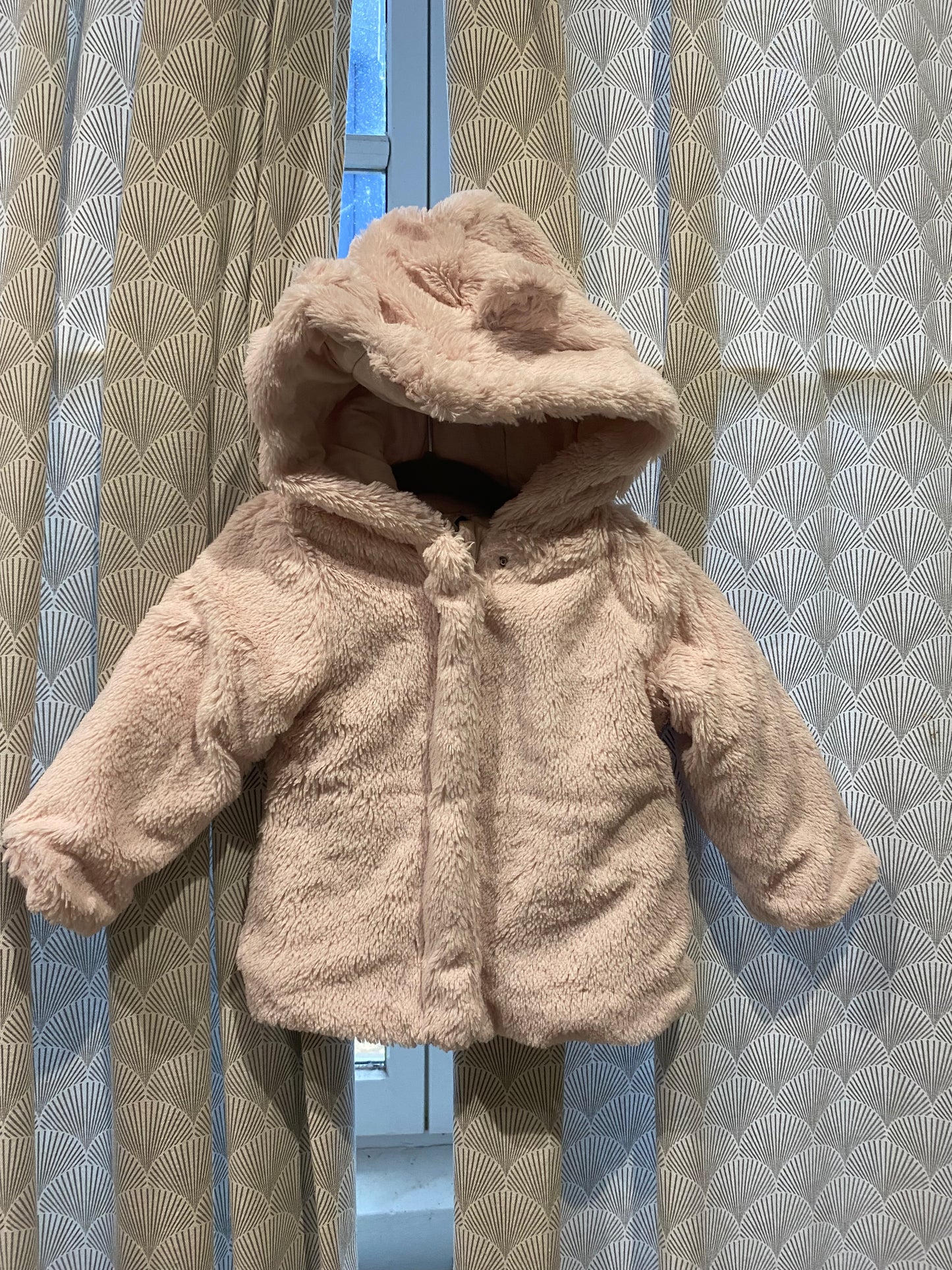 đ» Manteau pilou rose avec oreilles dâours â Grain de BlĂ© â 12 mois