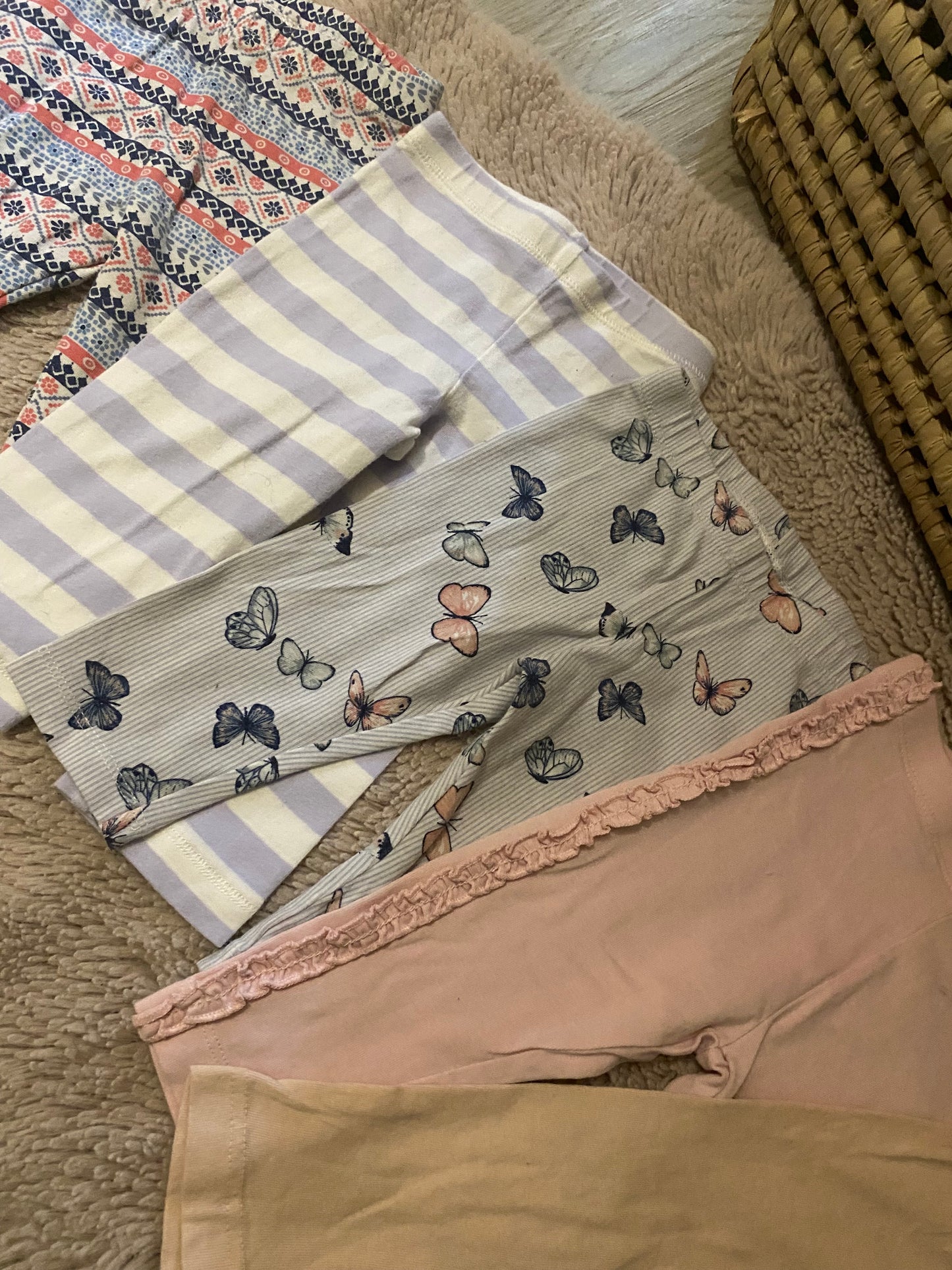Lot 6 leggings bébé – 6 mois – Kiabi, H&M, Tex…