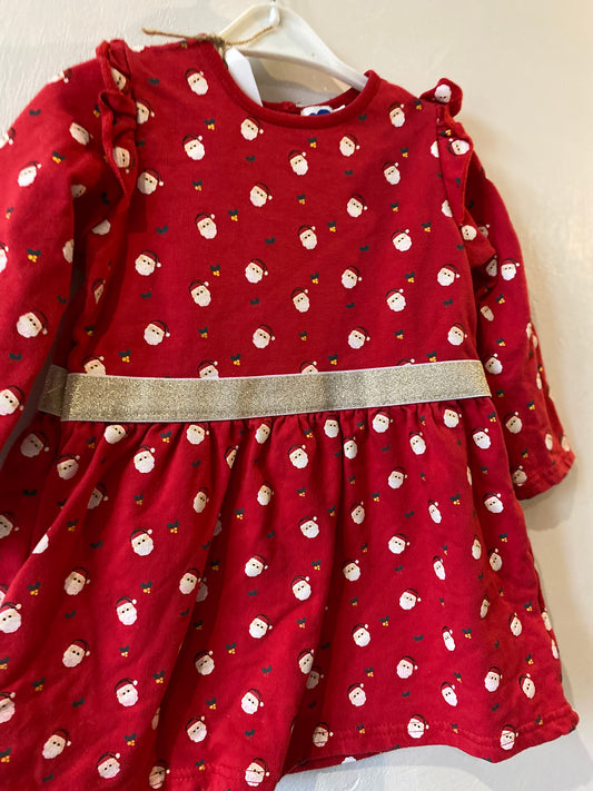 robe rouge motif père noël – 18 mois – mots d’enfants