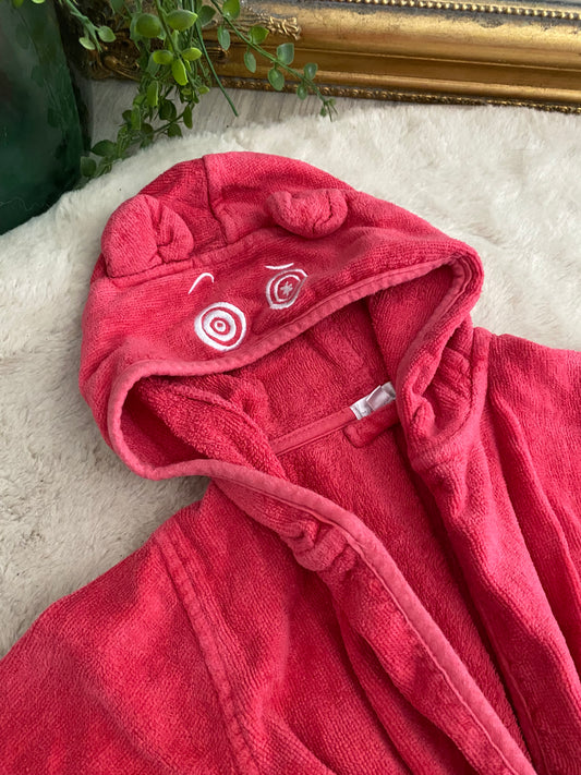 Peignoir fuchsia avec ceinture – taille 6 mois – Kimbaloo 🛁