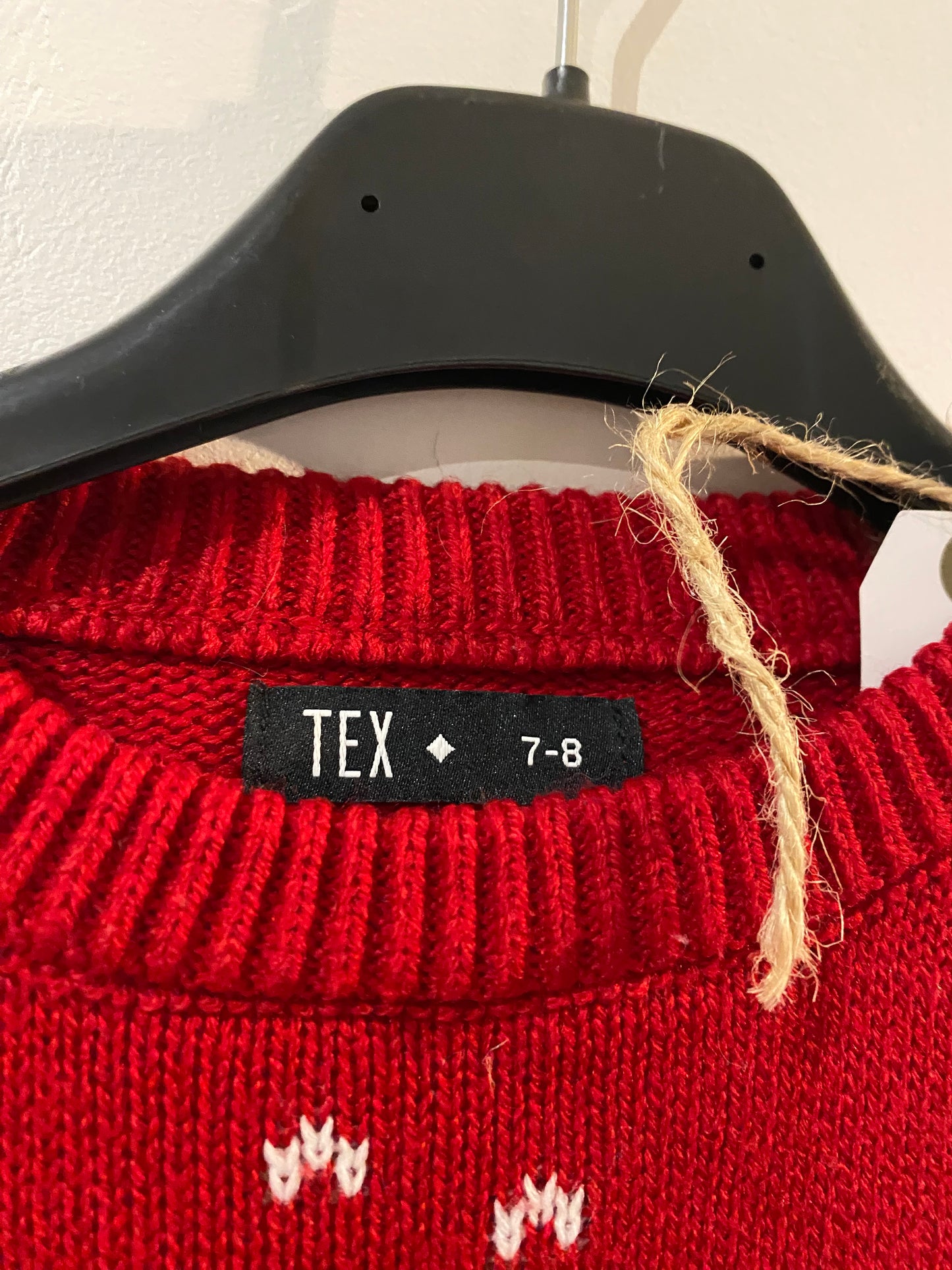 pull noël rennes lumineux – 7/8 ans – tex