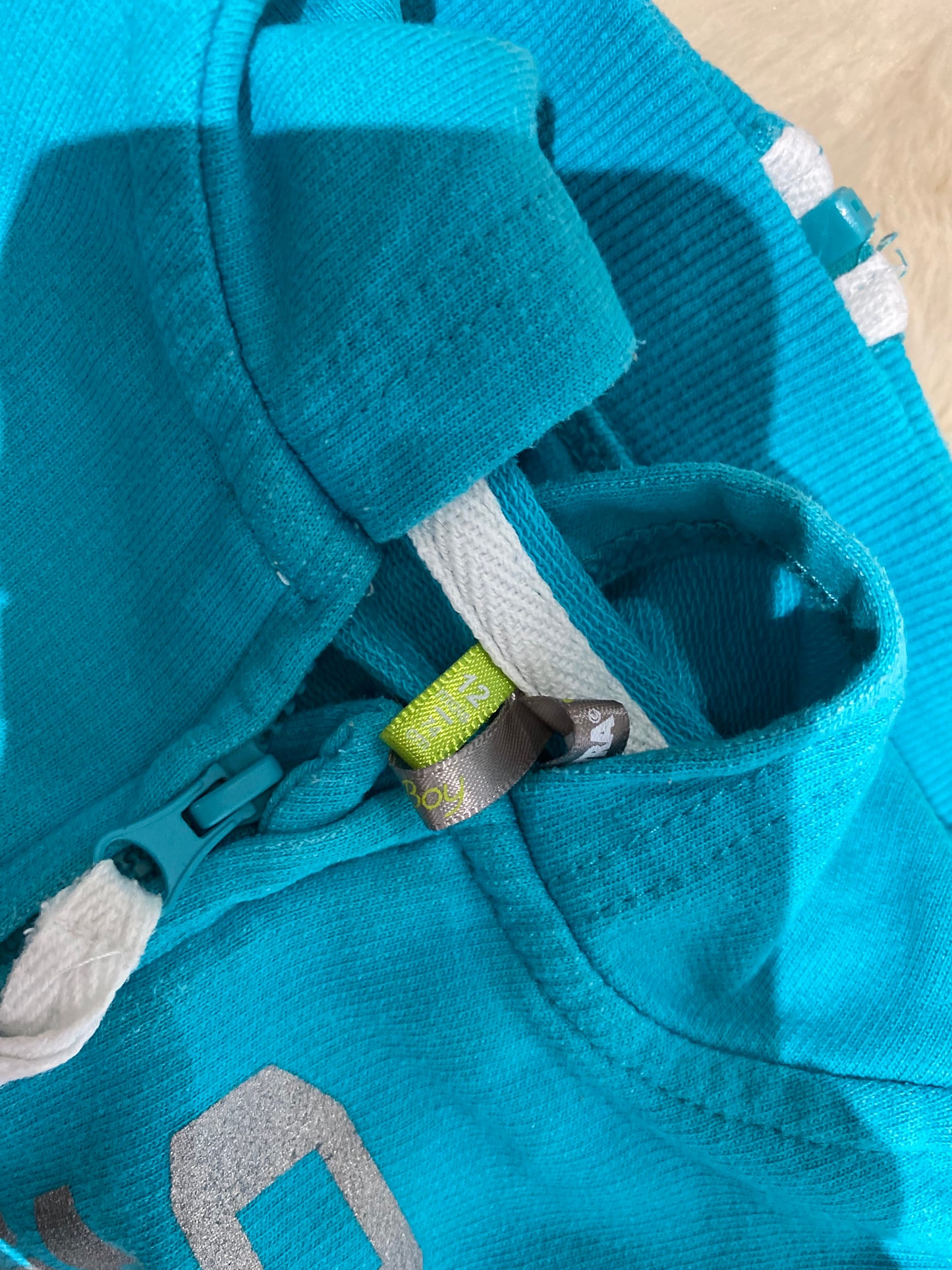 Sweat turquoise 12 mois