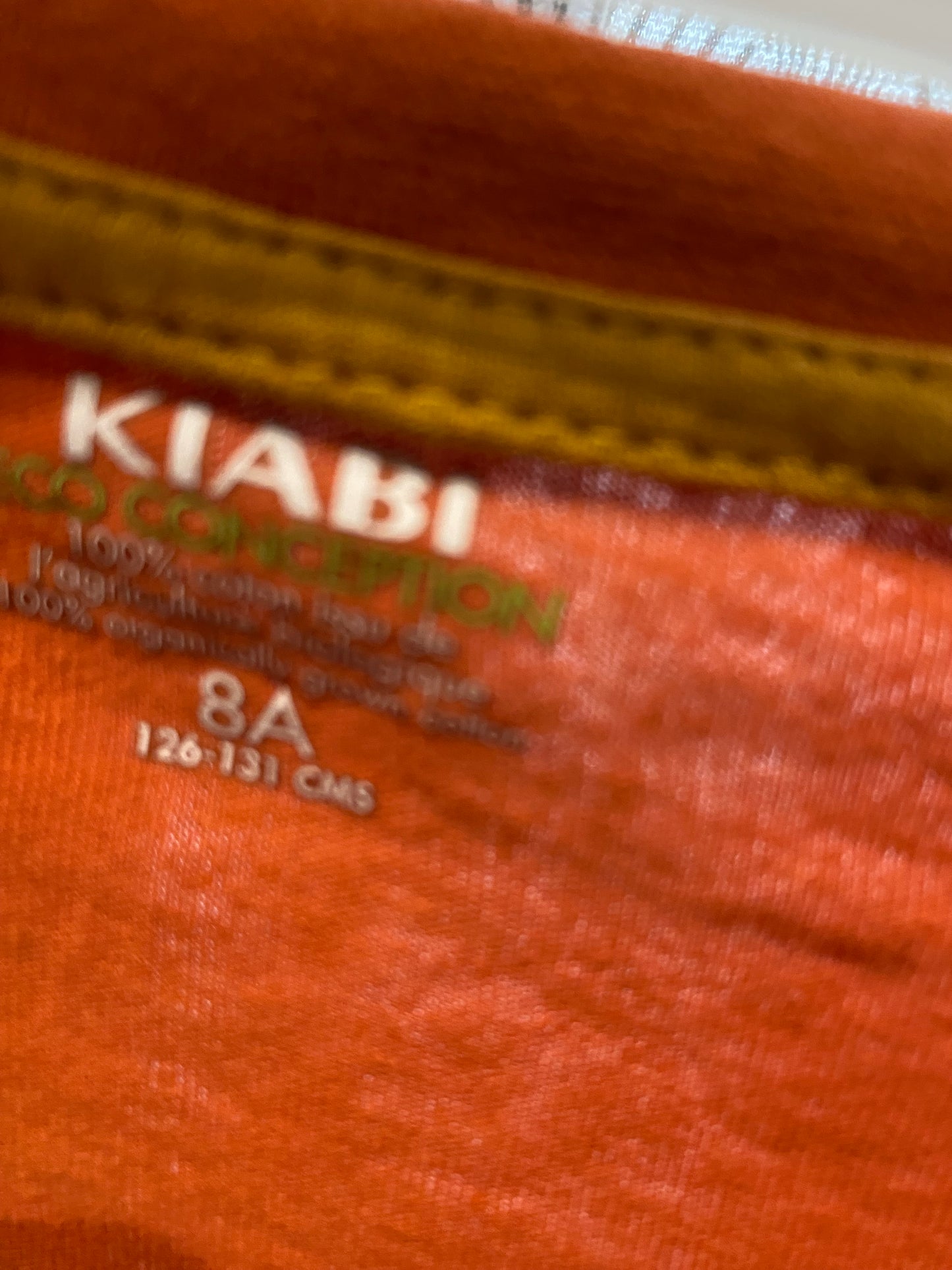 T-shirt orange – 8 ans – Kiabi