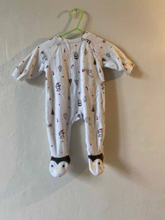 Pyjama bébé Noël blanc – 1 mois – TEX Baby