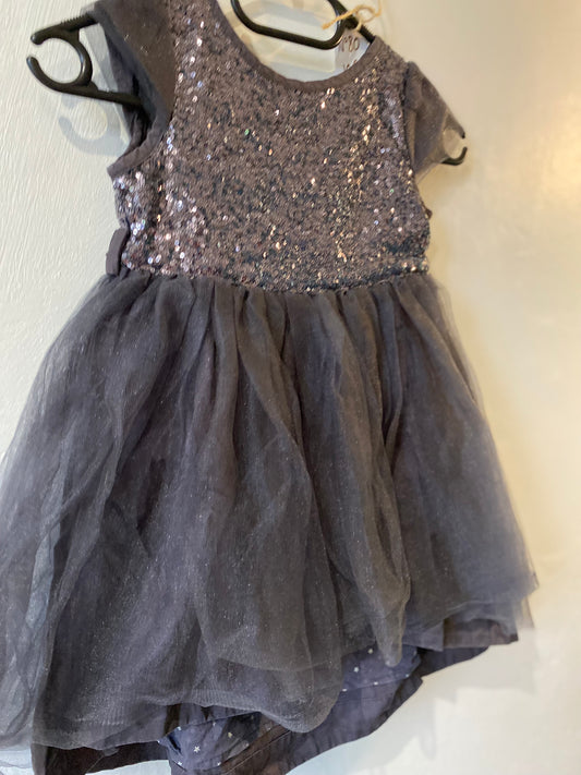 robe tulle grise pailletée – 4 ans – vertbaudet