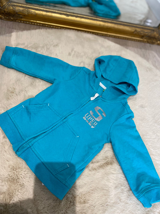 Sweat turquoise 12 mois