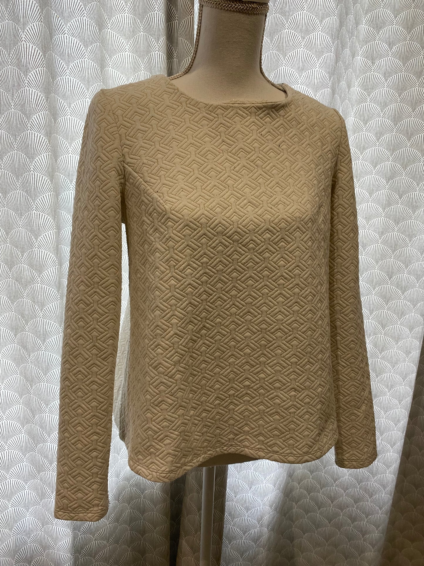 Pull effet texturé fils dorés – Camaïeu – T.M
