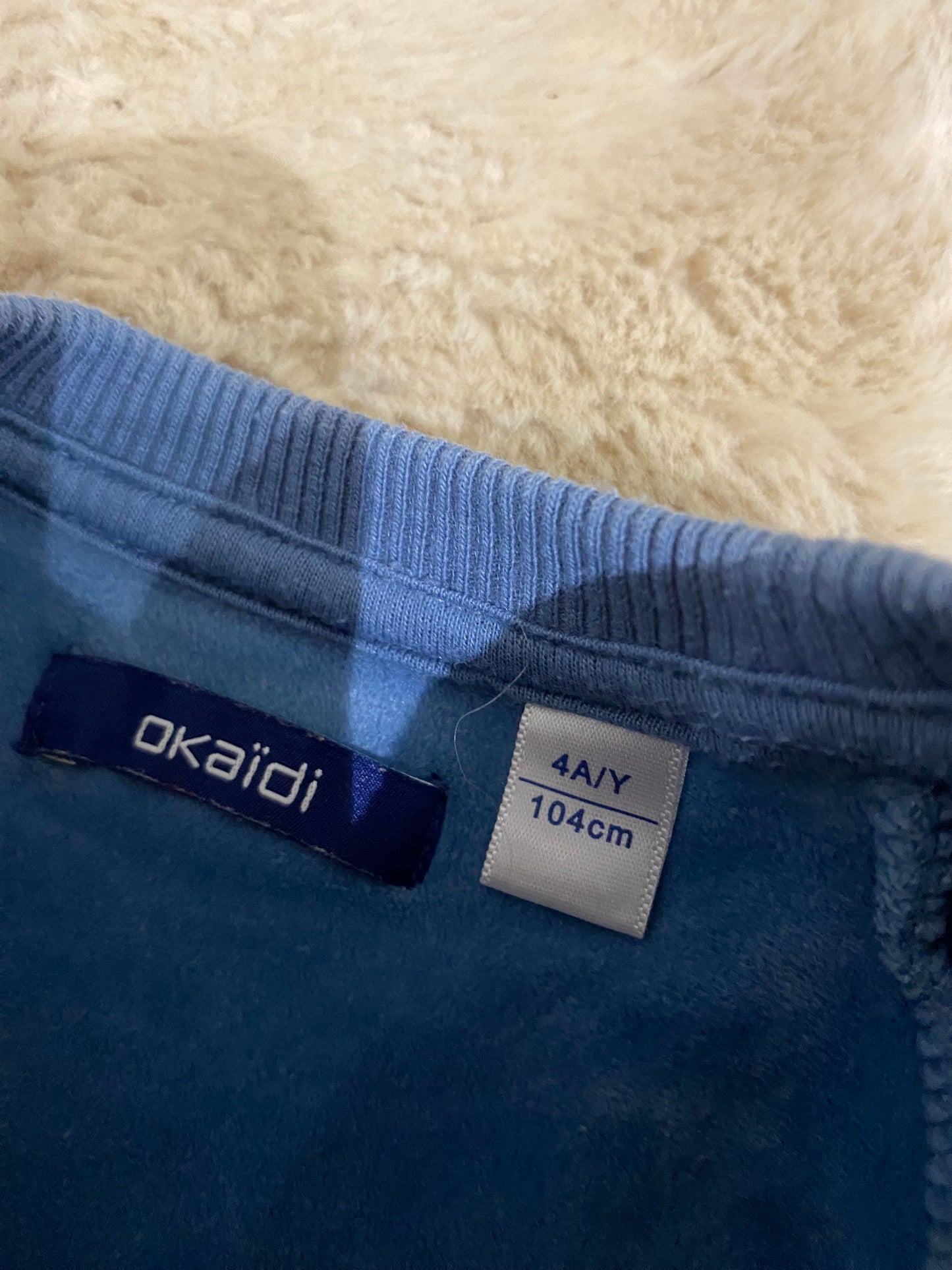 Sweat tout doux bleu – Okaïdi – 4 ans