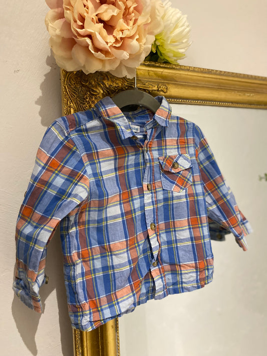 Chemise à carreaux 12 mois