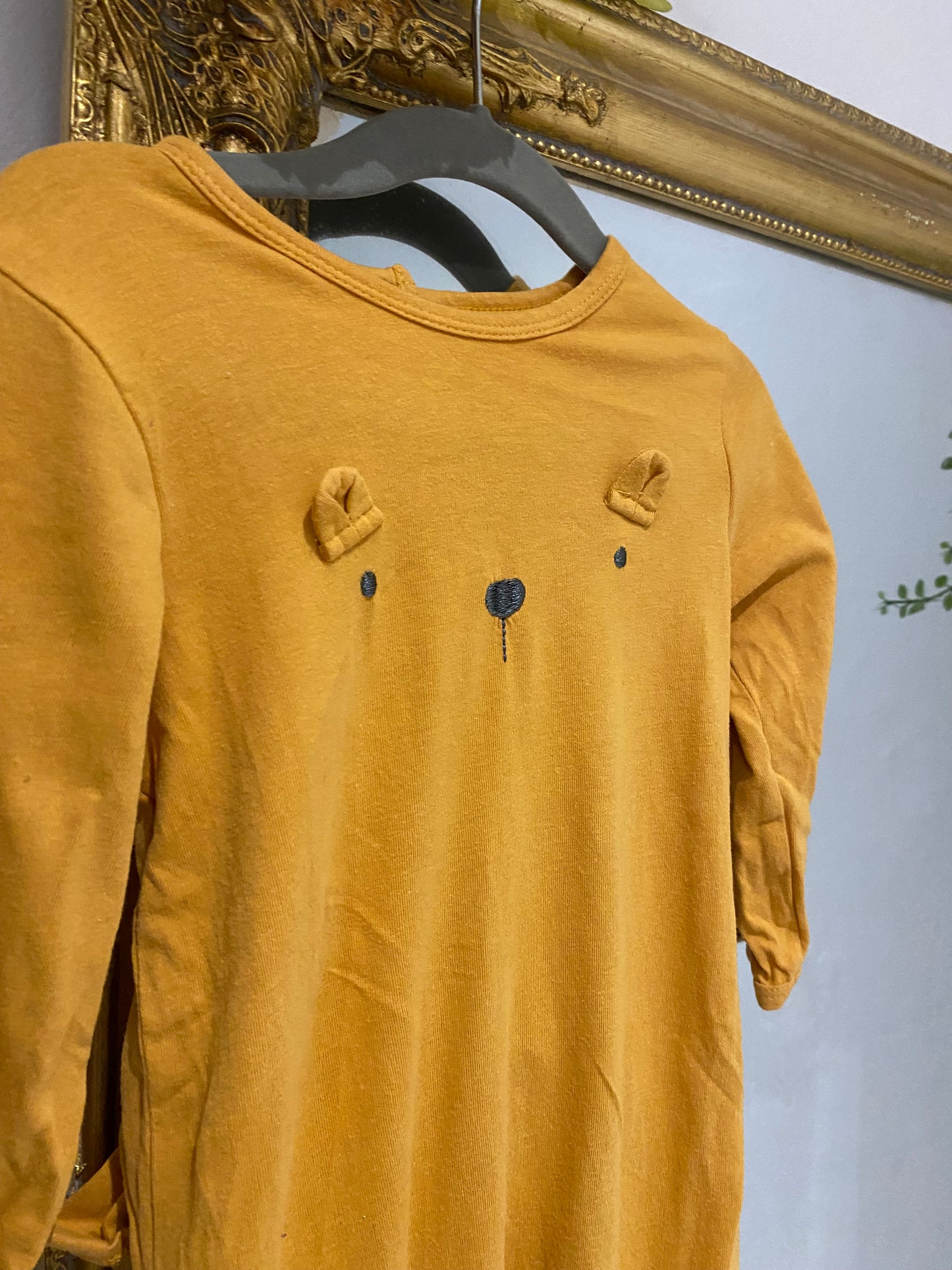Pyjama coton moutarde 24 mois