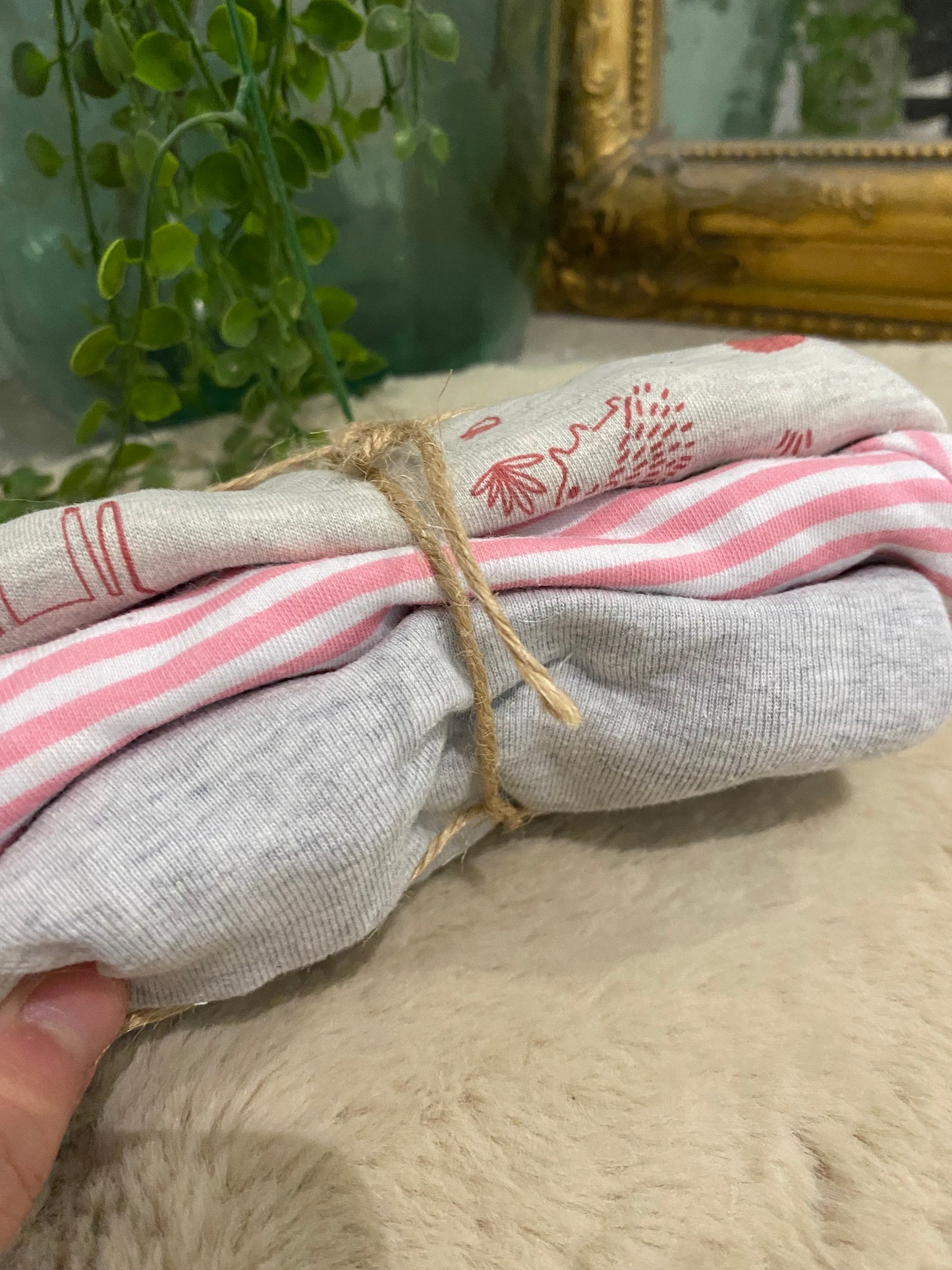 Lot de 3 bodies manches longues bébé – 3 mois – In Extenso