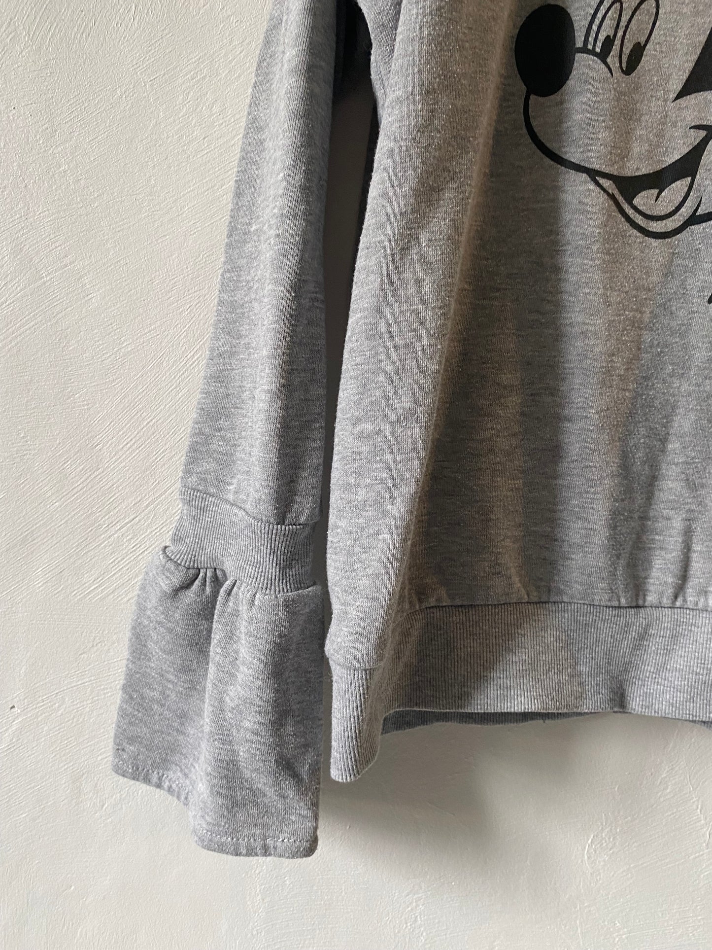 Sweat gris Mickey manches bouffantes – Taille M
