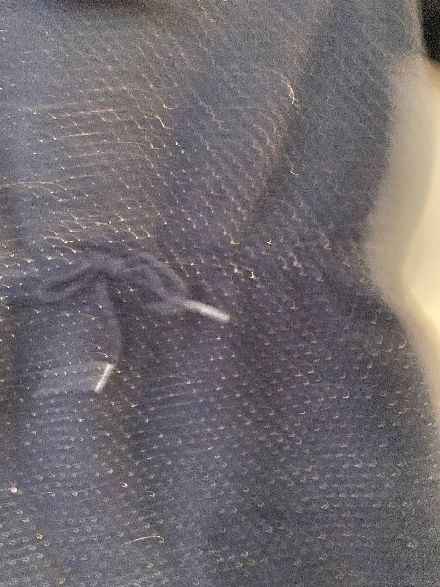 Robe molletonnée Kiabi - Marine à pois dorés - 6 mois