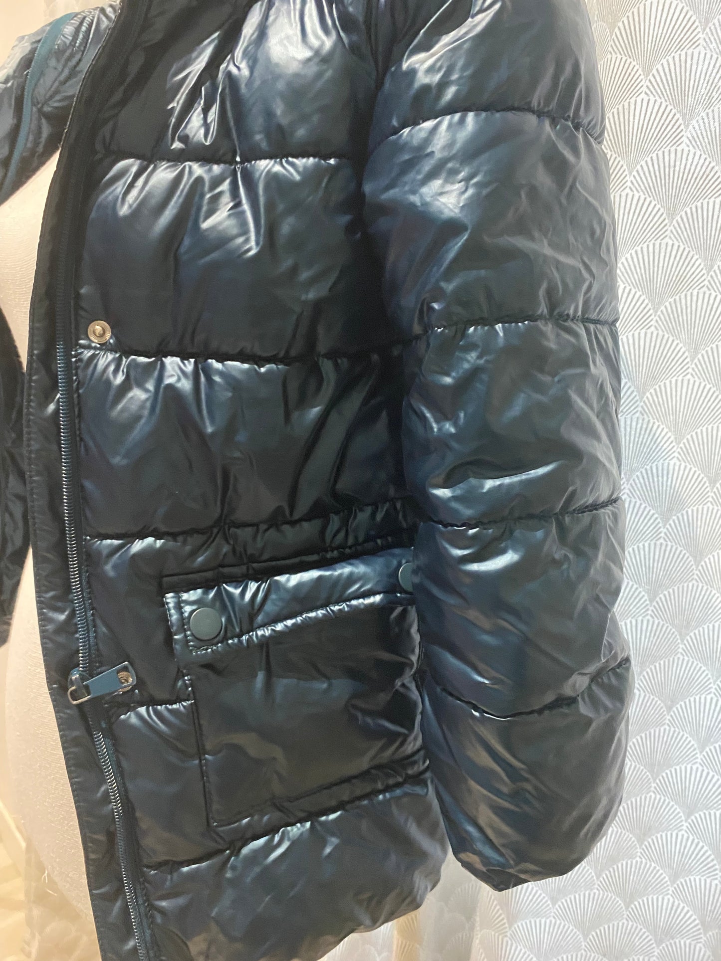 ❄️ Doudoune bleue – Gemo – 8 ans – capuche sans fourrure