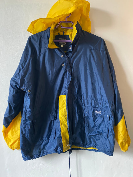 K-way imperméable mixte bleu & jaune – Rayline Riders – Taille L/XL