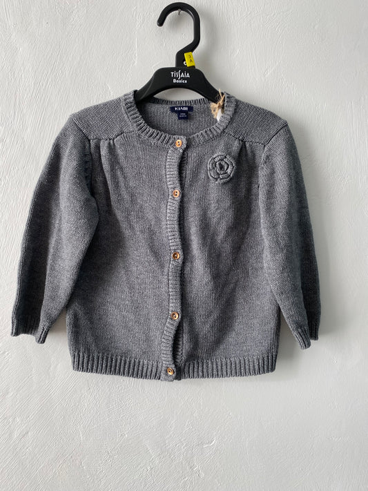 Gilet bébé gris épais texturé – 24 mois – Kiabi