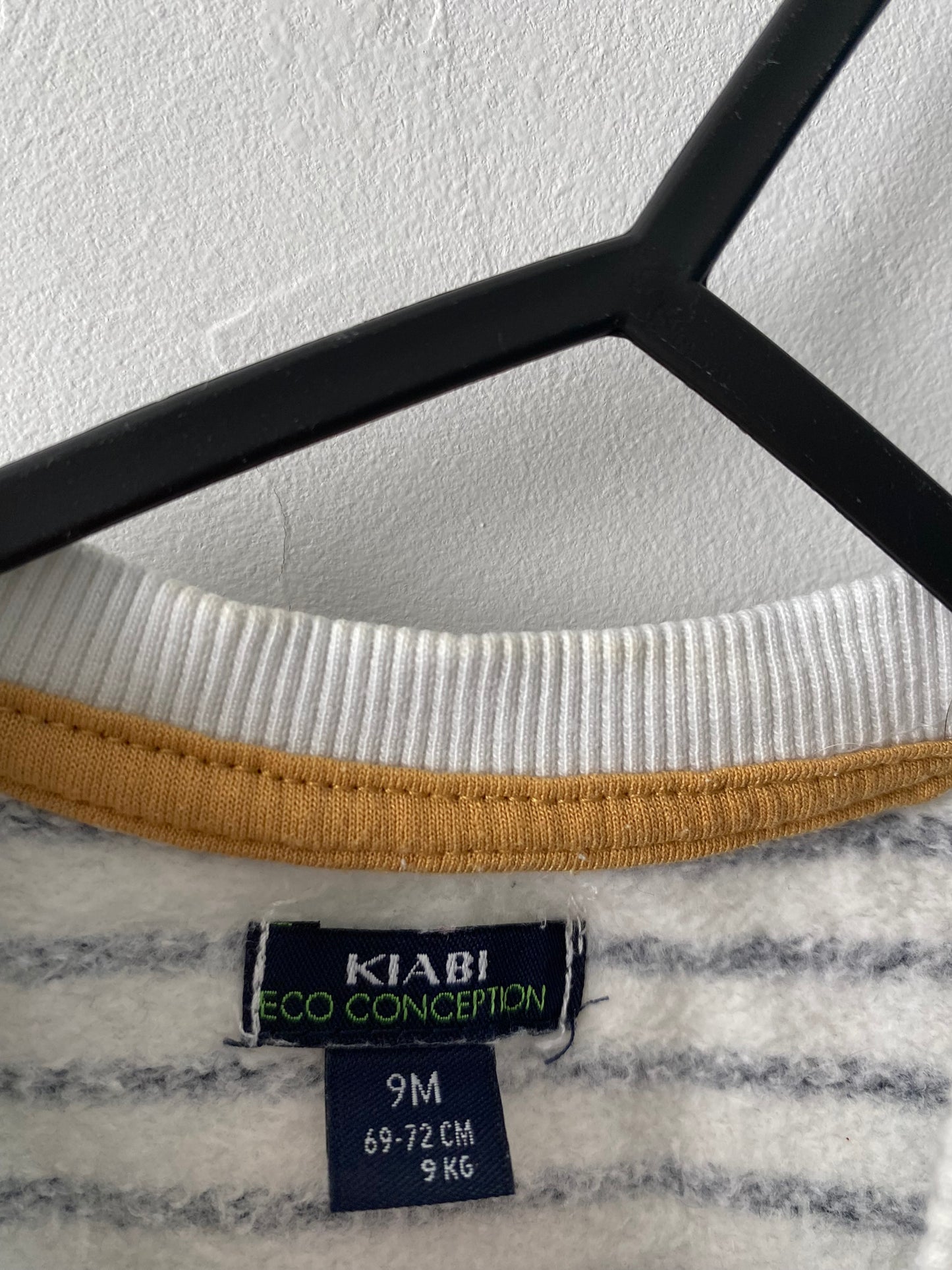 Sweat rayé bébé 9 mois Kiabi éco-conception