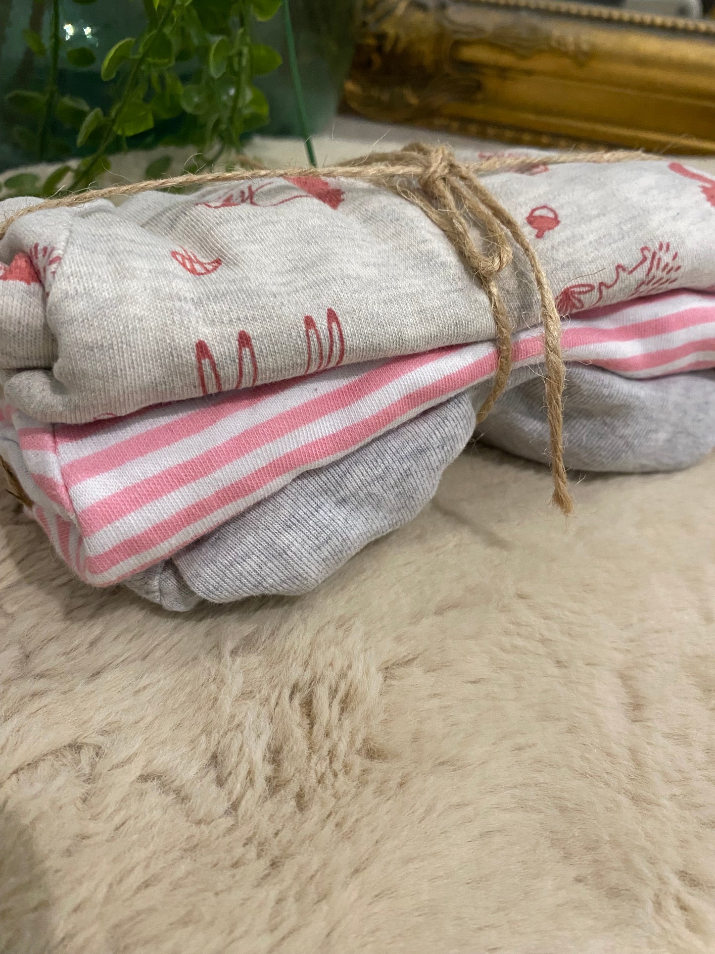 Lot de 3 bodies manches longues bébé – 3 mois – In Extenso