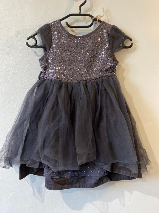robe tulle grise pailletée – 4 ans – vertbaudet
