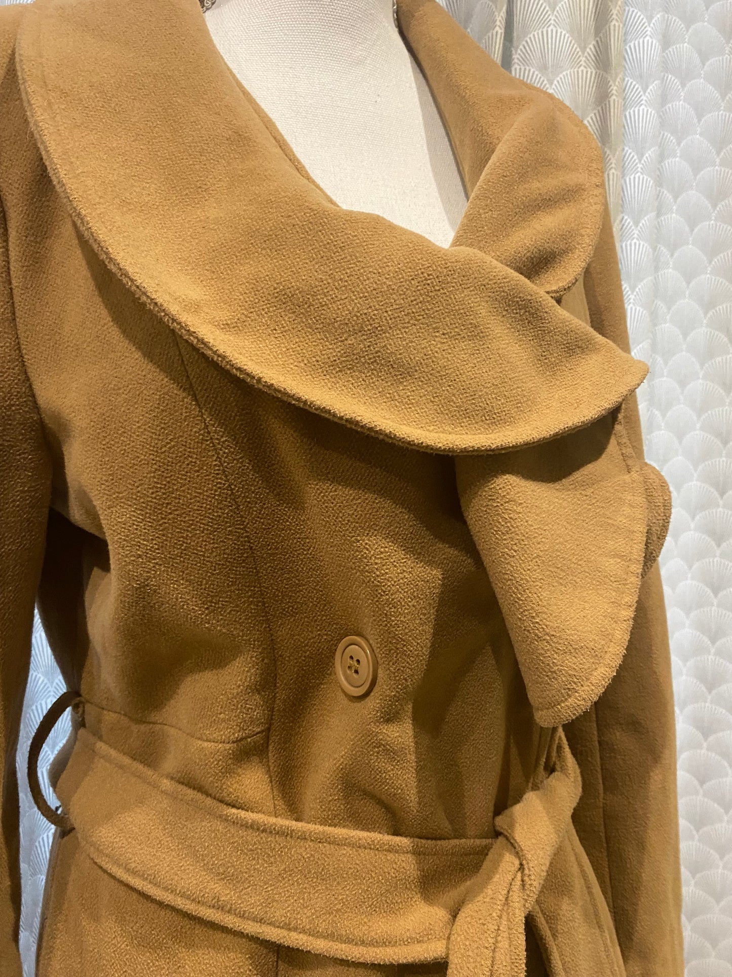 🤎 Trench beige col original – 3 Suisses – 42