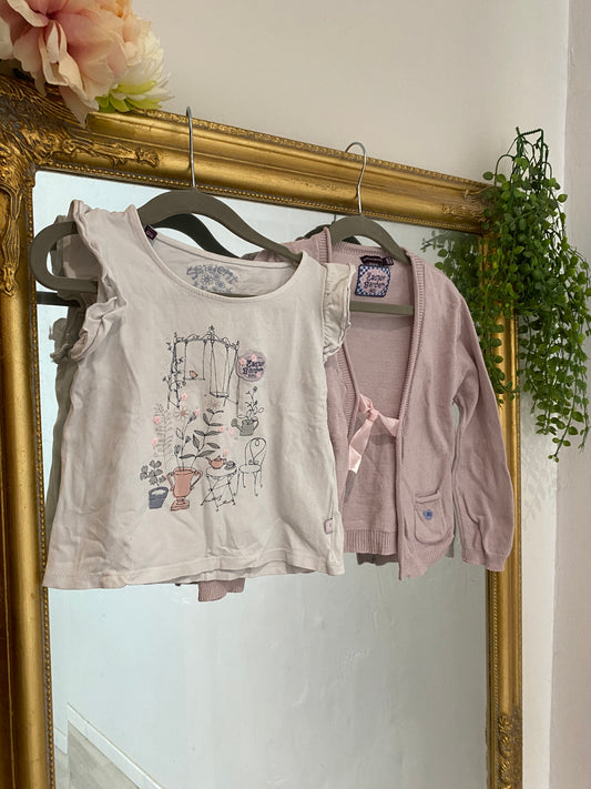 Ensemble rose jardin 4 ans