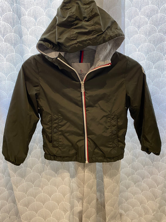 Coupe-vent K-way kaki – Moncler – 4 ans