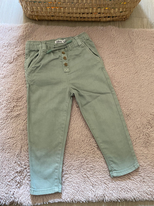 🌿 Pantalon confort kaki – Gémo – 24 mois