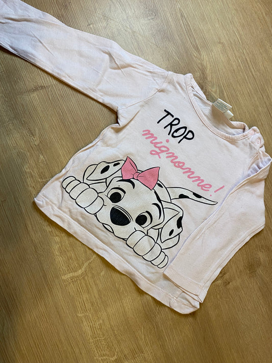 T shirt rose 6mois