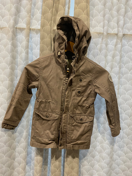 🧥 Veste marron mi-saison – Vertbaudet – 6 ans