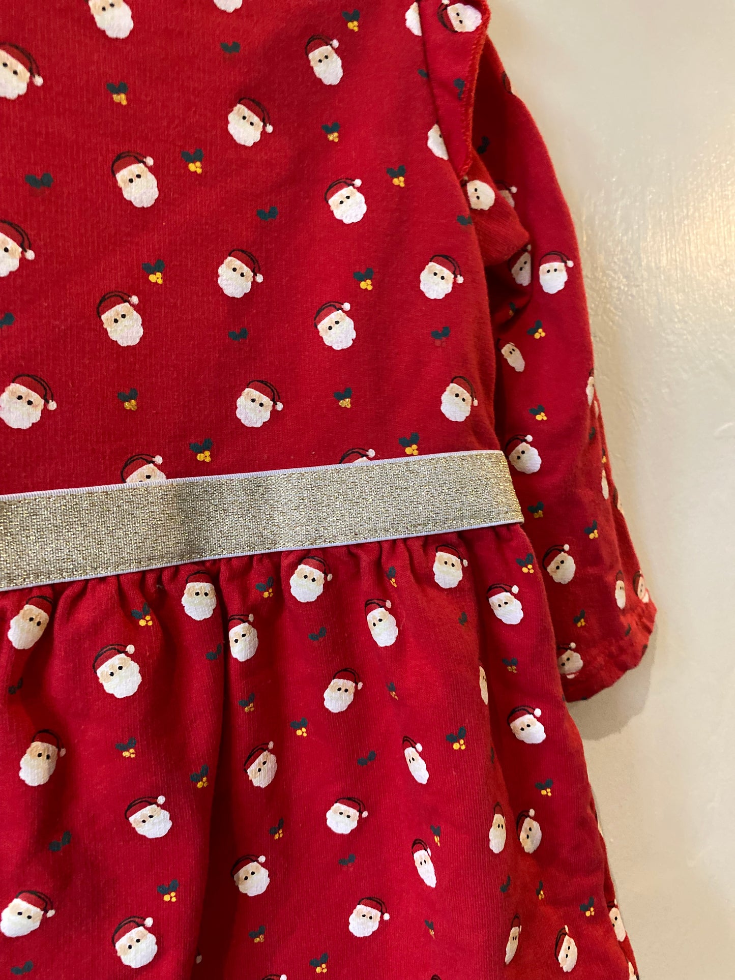 robe rouge motif père noël – 18 mois – mots d’enfants