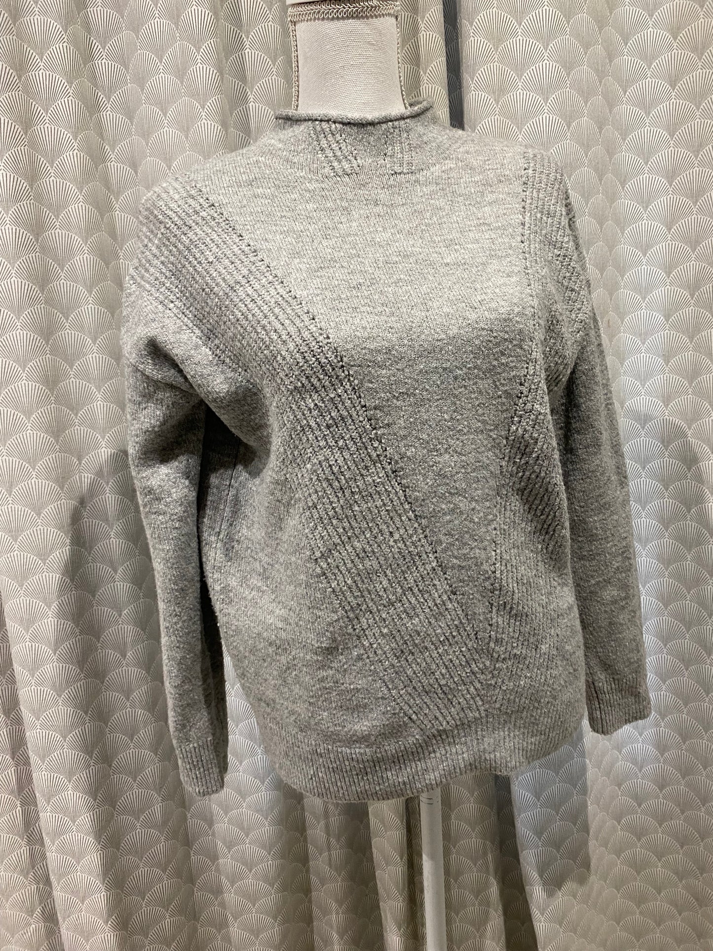 Pull gris col rond tout doux – Promod – M