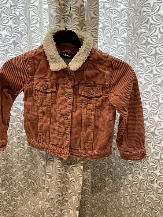 Veste en velours côtelé rose – 5 ans – Kiabi