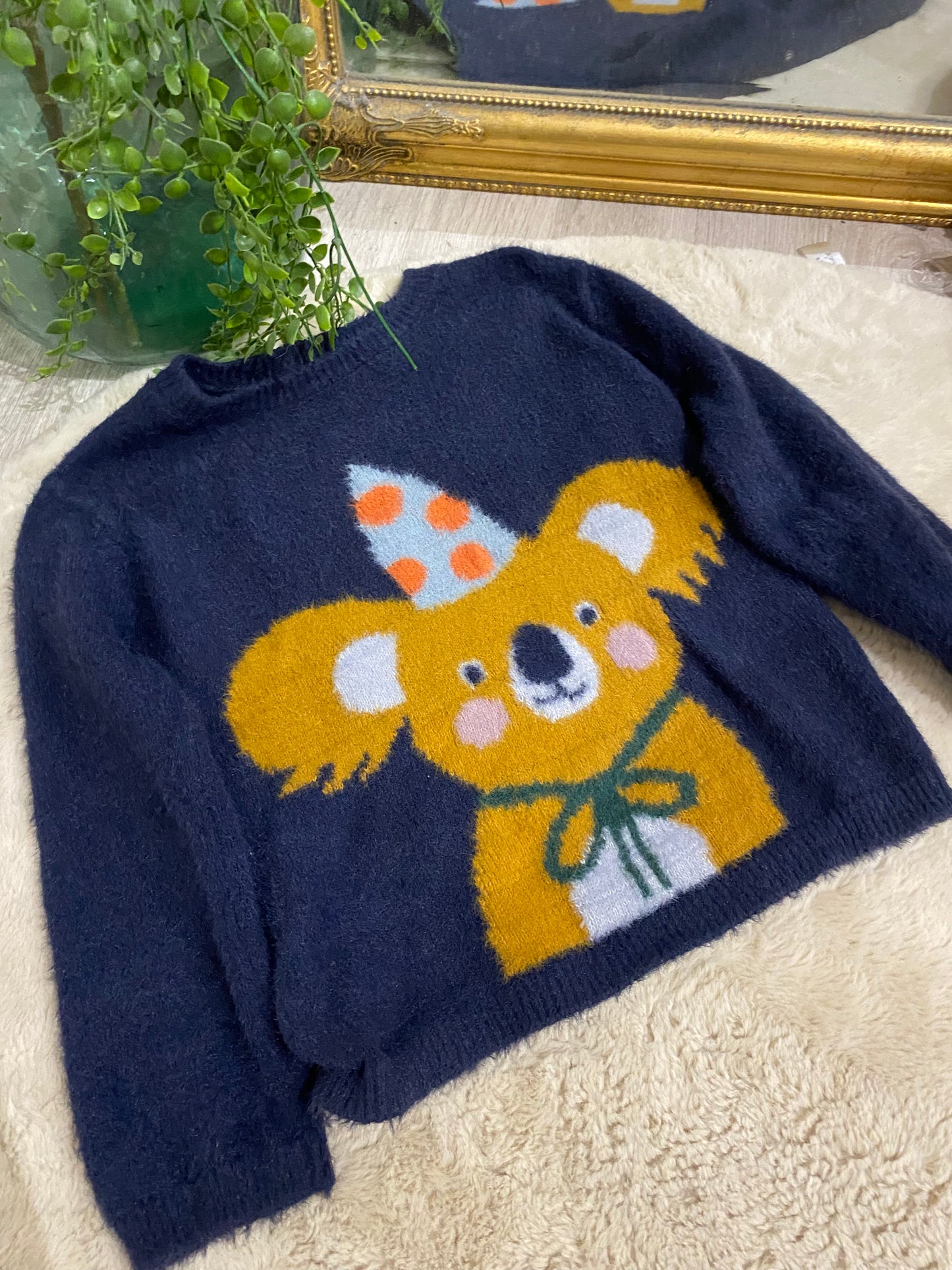 Pull tout doux marine motif koala – Monoprix – 8 ans 🐨💙