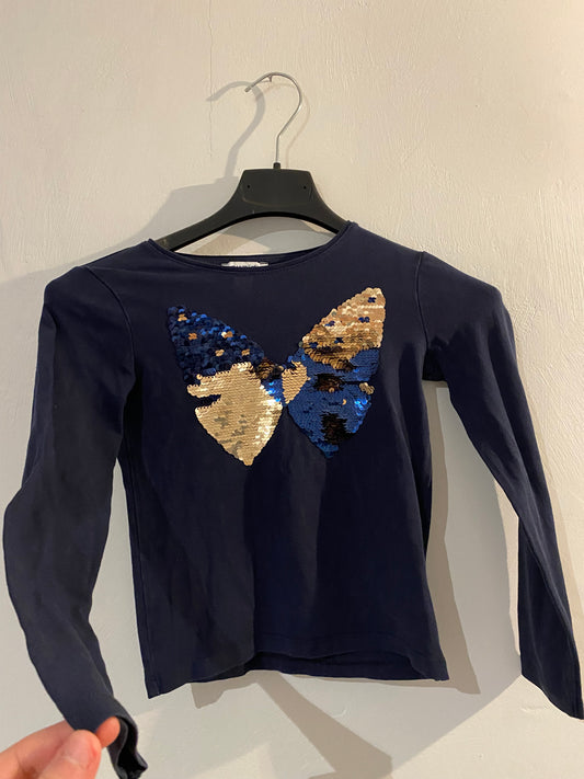 T-shirt manches longues marine enfant – 6 ans – Okaïdi