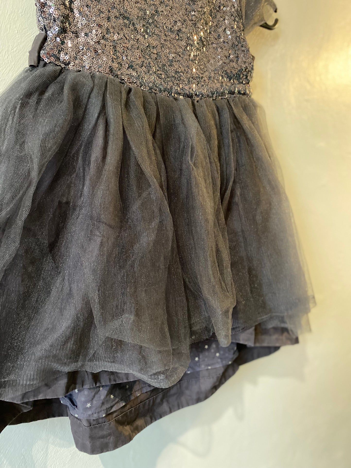 robe tulle grise pailletée – 4 ans – vertbaudet