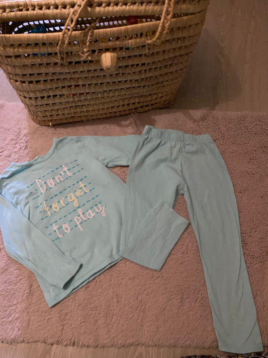 🌙 Pyjama bébé 36 mois – Tex Baby – bleu ciel – t-shirt manches longues + pantalon