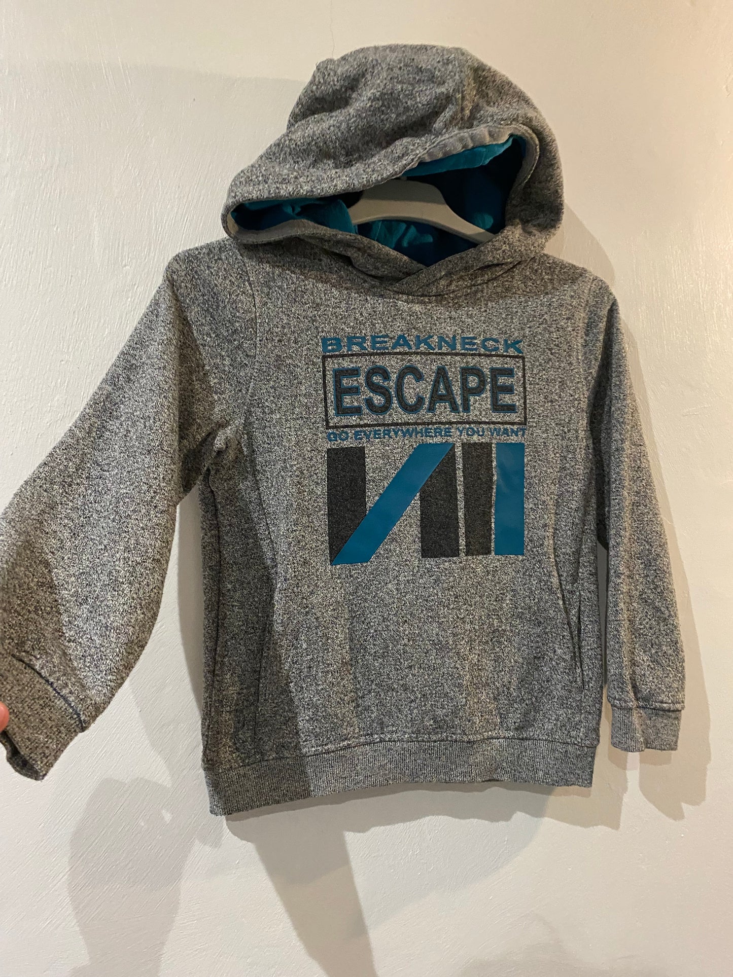 Sweat à capuche gris & bleu Escape – Orchestra – 8 ans